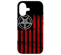 Drapeau américain Satanique Make America Satanique Baphomet Satan Coque pour iPhone 17