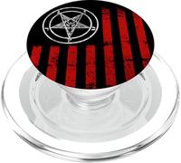 Drapeau américain Satanique Make America Satanique Baphomet Satan PopSockets PopGrip pour MagSafe
