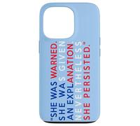 Drapeau américain « She Was Warned Nevertheless She Persisted » Coque pour iPhone 13 Pro