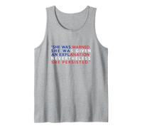 Drapeau américain « She Was Warned Nevertheless She Persisted » Débardeur