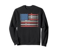 Drapeau américain sous-marin patriotique vétéran Sweatshirt