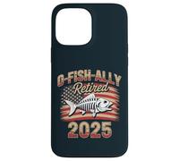 Drapeau américain squelette poisson drôle pêcheur 2025 retraite Coque pour iPhone 13 Pro Max