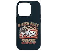 Drapeau américain squelette poisson drôle pêcheur 2025 retraite Coque pour iPhone 14 Pro