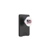 Drapeau américain St Bernard Dog - Funny 4th of July America PopSockets PopWallet pour MagSafe