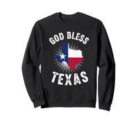 Drapeau américain Texas God Bless Texas Sweatshirt