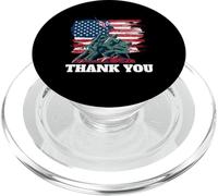 Drapeau américain « Thank You » des Soldats américains - Memorial Veterans Day PopSockets PopGrip pour MagSafe
