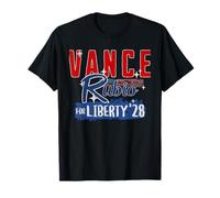 Drapeau américain Vance Rubio 2028 pour Le président de la liberté Patriotique T-Shirt