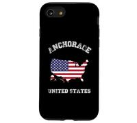 Drapeau américain Vieilli Anchorage Pride Coque pour iPhone SE (2020) / 7/8