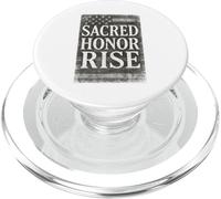 Drapeau américain Vieilli Sacred Honor Rise USA Patriotic PopSockets PopGrip pour MagSafe