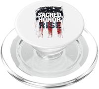 Drapeau américain Vieilli Sacred Honor Rise USA Patriotic PopSockets PopGrip pour MagSafe