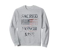 Drapeau américain Vieilli Sacred Honor Rise USA Patriotic Sweatshirt