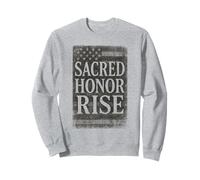 Drapeau américain Vieilli Sacred Honor Rise USA Patriotic Sweatshirt