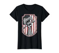 Drapeau américain Viking Vintage USA Bouclier Runes Hache Valhalla T-Shirt Graphique avec Valeur
