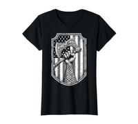 Drapeau américain Viking Vintage USA Bouclier Runes Hache Valhalla T-Shirt Graphique avec Valeur