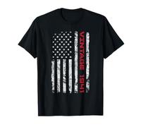 Drapeau américain Vintage 1941 85e Anniversaire 85 Ans T-Shirt