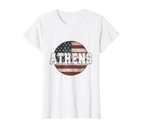 Drapeau américain Vintage de la Géorgie d'Athènes T-Shirt Graphique avec Valeur