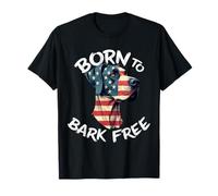 Drapeau américain vintage Dogue allemand drôle T-Shirt