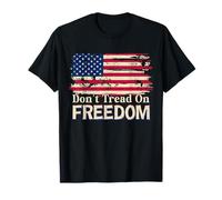 Drapeau américain vintage Don't Tread On Freedom 4 juillet T-Shirt