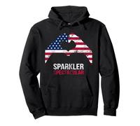 Drapeau américain Vintage en Forme de cœur du 4 Juillet Sweat à Capuche