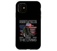 Drapeau américain Vintage Honor The Fallen Thank The Living Coque pour iPhone 11