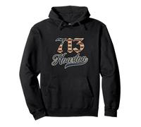 Drapeau américain Vintage Houston 713 Code régional Patriot USA Sweat à Capuche