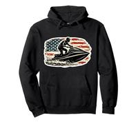 Drapeau américain Vintage Jet Ski Lover Jetskier Jetski Propriétaire Sweat à Capuche