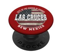 Drapeau américain Vintage Las Cruces New Mexique PopSockets PopGrip Adhésif