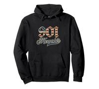 Drapeau américain Vintage Memphis 901 Code régional Patriot USA Sweat à Capuche