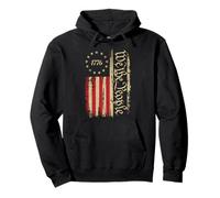 Drapeau Américain Vintage 'Nous Le Peuple' Sweat à Capuche