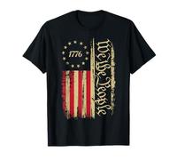 Drapeau Américain Vintage 'Nous Le Peuple' T-Shirt