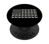 Drapeau américain Vintage Patriotique Teckel Papa Weiner Chien PopSockets PopGrip Adhésif