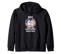 Drapeau américain Vintage pour 60e Anniversaire Sweat à Capuche