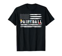 Drapeau américain Vintage pour Paintball Joueur de Paintball T-Shirt