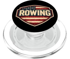 Drapeau Américain Vintage Rameur Athlète Rameur USA PopSockets PopGrip pour MagSafe