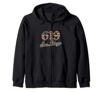 Drapeau américain Vintage San Diego 619 Code régional Patriot USA Sweat à Capuche
