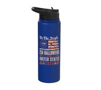 Drapeau américain « We The People » pour Halloween 250e anniversaire Stainless Steel Insulated Water Bottle
