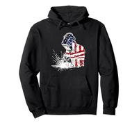 Drapeau américain Welding Pride Sweat à Capuche