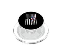 Drapeau amérindien Plume indigène Tribal fierté PopSockets PopGrip pour MagSafe