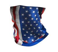 Drapeau Amérique Cap-Vert Drapeau Amérique Echarpe Gaiter Respirant Cache-Col Multi-Usage Bandeau Magique pour Course À Pied Adulte Randonnée 26X30CM