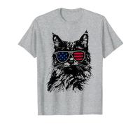 Drapeau Amérique du 4 Juillet du Somali T-Shirt, Homme, Gris Chiné, 3XL