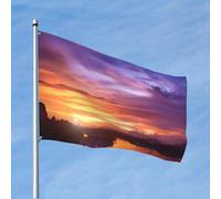 Drapeau amusant de 1,2 x 1,8 m - Beau coucher de soleil en Thaïlande - Drapeaux amusants pour toutes les saisons - Pour décoration de dortoir, fête en plein air