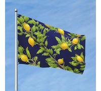 Drapeau amusant de 1,2 x 1,8 m en forme de citronnier pour toutes les saisons pour décoration de dortoir, fête en plein air