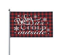 Drapeau amusant pour décoration de bar avec inscription « Baby It 'S Cold Outside » pour les garçons (60 x 90 cm)