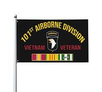 Drapeau Ancien Combattant De La 101E Division Transportée Par Avion, Vétéran Du Vietnam Imperméable Drapeau De La Fierté Suspendre Bannière Décorative Pour Vacances Intérieur 3X5 Ft