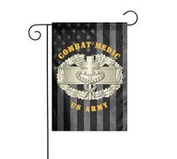 Drapeau Ancien Médecin De Combat De L'Armée Américaine Drapeau De Bienvenue Décoration Couleurs Vives Bannière, Pour Jardin, Les Défilés, D'Intérieur, 30x45cm