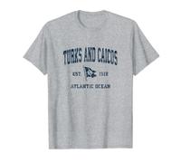 Drapeau ancre de bateau turcs et caïcos vintage sports marine T-Shirt