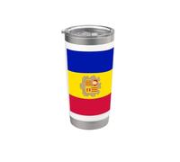 Drapeau Andorre Andorre Gobelet isotherme en acier inoxydable double paroi