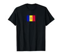 Drapeau Andorre Andorre T-Shirt Graphique avec Valeur