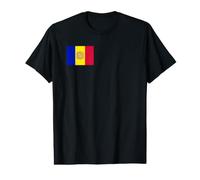 Drapeau Andorre Andorre T-Shirt Graphique avec Valeur