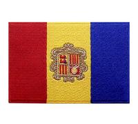 Drapeau Andorre Brodé à Repasser ou à Coudre Patch